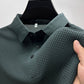 👔👔Camicia a maniche corte traspirante da uomo in seta di ghiaccio