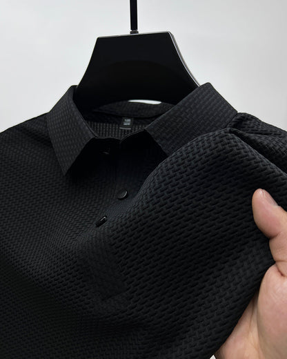 👔👔Camicia a maniche corte traspirante da uomo in seta di ghiaccio