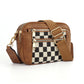 👜Crossbody in pelle fatta a mano con cinghie colorate