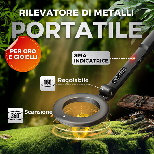 Rilevatore di Metallo con Allarme Lampeggiante LED ad Alta Sensibilità