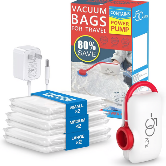 👕👗Sacchetti a compressione sottovuoto elettrici USB