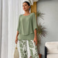 🔥ULTIMO GIORNO DI SALDI - SCONTO DEL 49%🔥 Completo pantaloni stampati e top girocollo da donna