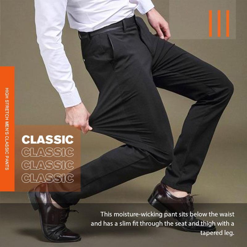 💥Vendita di liquidazione delle scorte - 50% OFF🔥PANTALONI CLASSICI DA UOMO AD ALTA ELASTICITÀ-8