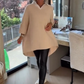 Top Donna a Maniche Lunghe con Colletto a Camicia