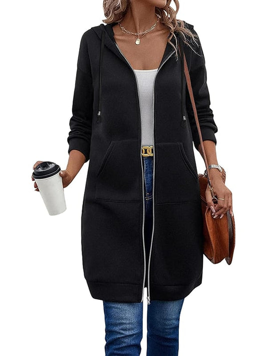 🥳Ultimo giorno di saldi 49%🔥Felpe casual da donna con cappuccio e zip in pile