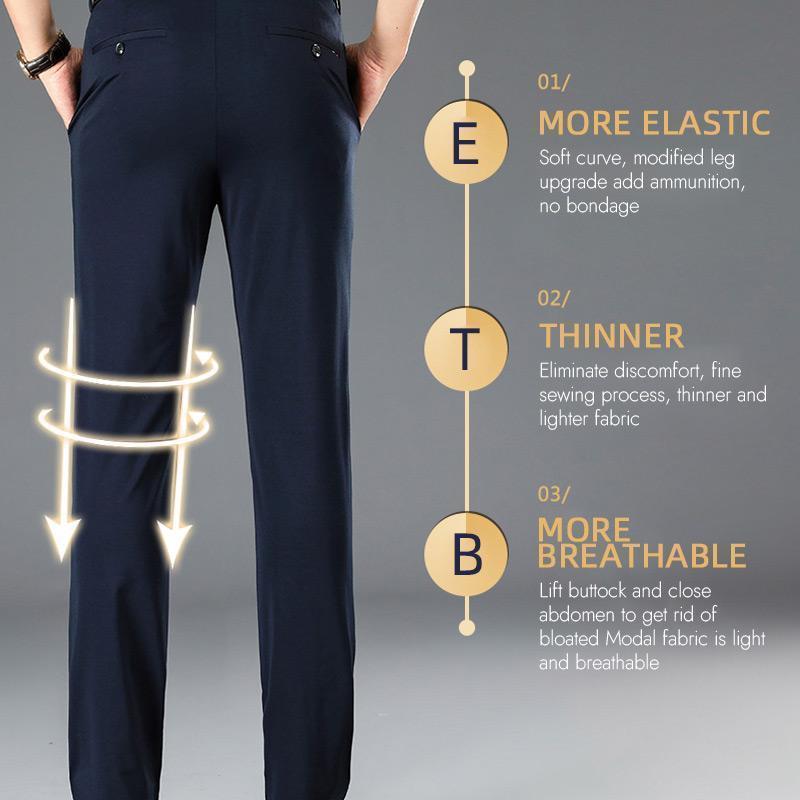 💥Vendita di liquidazione delle scorte - 50% OFF🔥PANTALONI CLASSICI DA UOMO AD ALTA ELASTICITÀ-2