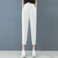 Pantaloni dritti casual elasticizzati traspiranti da donna