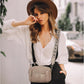 👜Crossbody in pelle fatta a mano con cinghie colorate
