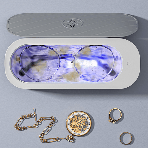 Pulizia ultrasonica professionale e high-tech: ridona brillantezza a gioielli e occhiali senza alcun rischio di danni!