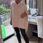 Top Donna a Maniche Lunghe con Colletto a Camicia