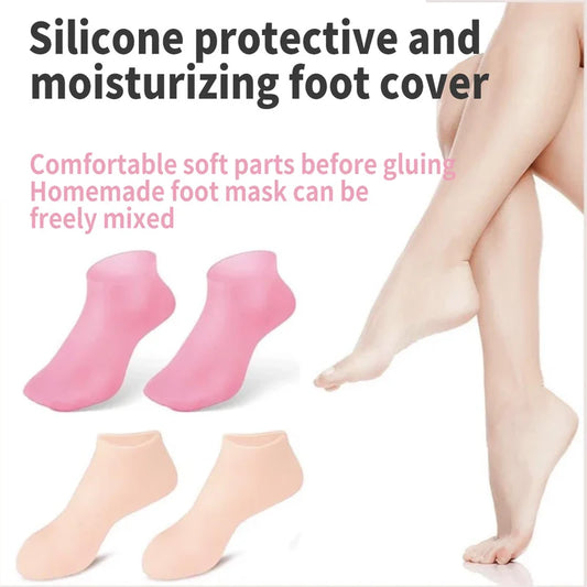 🔥Masque hydratant pour les pieds Chaussettes en silicone protectrices et exfoliantes