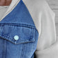 Giacca da donna Creative Denim Splicing 🧥 - Streetwear elegante per un look quotidiano e cool