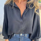 💕Camicia da donna elegante a tinta unita button-up