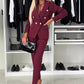 📦Consegna gratuita📦Set Di Pantaloni Sartoriali E Blazer Doppiopetto Da Donna