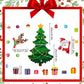 Autocollant magnétique sur le thème de Noël