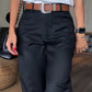 Pantalon Tailleur Droit Décontracté Taille Haute pour Femmes