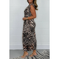 🌸Spécial printemps🌸Robe léopard sexy à col en V profond pour femme