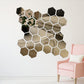 Stickers muraux miroir hexagonal acrylique imperméable