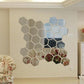 Stickers muraux miroir hexagonal acrylique imperméable