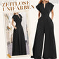 50%Rabatt🔥Damen-Jumpsuit mit V-Ausschnitt, kurzen Ärmeln und weitem Bein