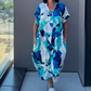 ✨Casual élégant imprimé V - cou robe pour les femmes(🔥50% de réduction)