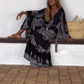 Vestito Casual Fluido da Donna con Scollo a V