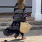 Vestito Casual Fluido da Donna con Scollo a V