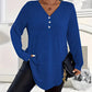 Top da Donna con Scollo a V e Maniche Corte con Bottoni