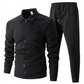 🔥Giacca con risvolto e pantaloni da jogging da uomo, set da 2 pezzi