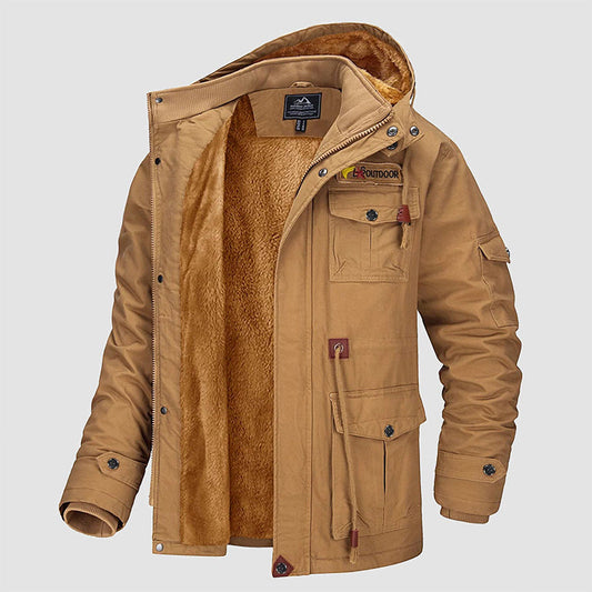 🔥Giacca militare da uomo con coulisse in cotone - Comfort e stile insieme