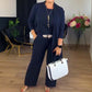 🌸 🌸 Elegante cardigan lungo + camicia + pantaloni 3 in 1