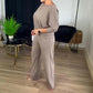 🌸 🌸 Elegante cardigan lungo + camicia + pantaloni 3 in 1
