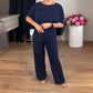 🌸 🌸 Elegante cardigan lungo + camicia + pantaloni 3 in 1