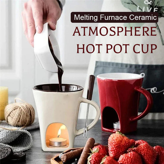 Prezzi imbattibili🥰🤩Tazza di fonduta di cioccolato in ceramica