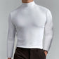T-shirt a maniche lunghe slim fit a collo alto da uomo
