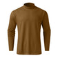 T-shirt a maniche lunghe slim fit a collo alto da uomo