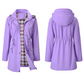 Trench donna impermeabile con cappuccio lungo
