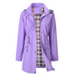Trench donna impermeabile con cappuccio lungo