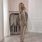 Set di 2 pezzi Blazer e pantaloni a righe laterali