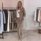 Set di 2 pezzi Blazer e pantaloni a righe laterali