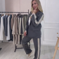 Set di 2 pezzi Blazer e pantaloni a righe laterali