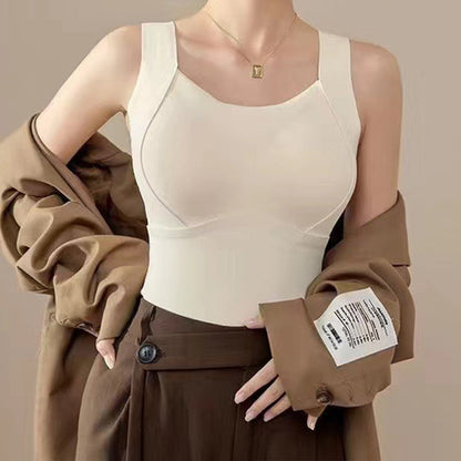 Canottiera calda ispessita con reggiseno a ripiani