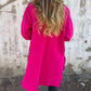 Giacca felpata con cappuccio a maniche lunghe con zip, moda casual