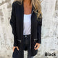 Giacca felpata con cappuccio a maniche lunghe con zip, moda casual
