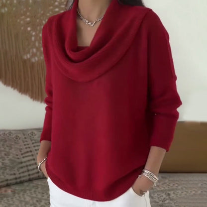 🌟🌟Maglione donna elegante e accogliente con colletto a cappuccio