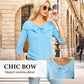 Maglione da donna in maglia con fiocco