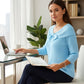 Maglione da donna in maglia con fiocco