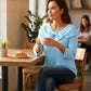 Maglione da donna in maglia con fiocco