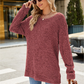 Maglione tunica oversize a maglia morbida da donna