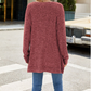 Maglione tunica oversize a maglia morbida da donna